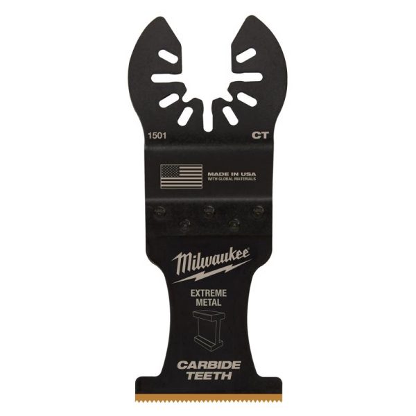 Milwaukee 1-3/8 in. W Carbide Open-Lok Metal Blade Extreme Metal 2 pk