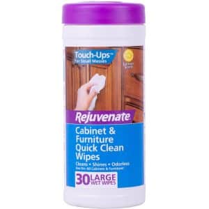 Rejuvenate Touch Ups Fiber Blend Cleaning Wipes 8 in. W X 7 in. L 30 wipes