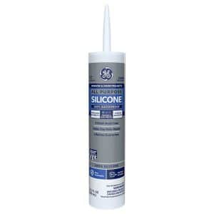 GE Window & Door Clear Silicone 1 Window and Door Caulk Sealant 10.1 oz