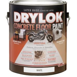 Drylok Flat White Latex Concrete Floor Paint 1 gal