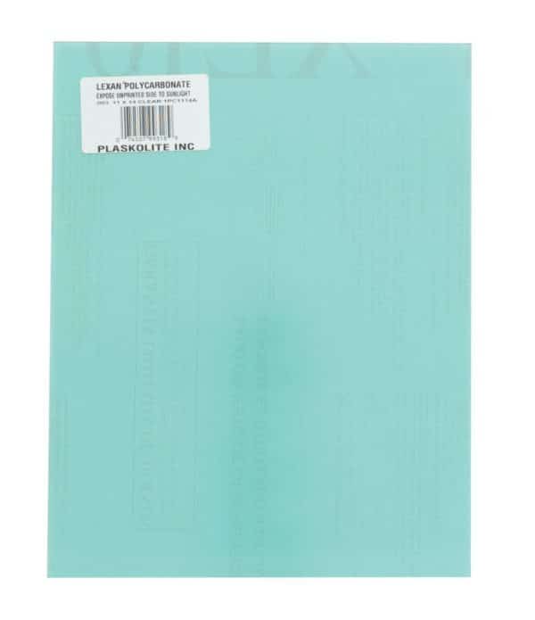 Lexan Clear Double Polycarbonate Sheet 11 in. W X 14 in. L X .093 in.