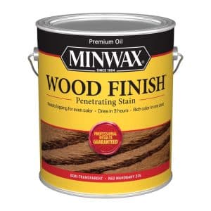 Minwax Wood Finish Semi-Transparent Red Mahogany Oil-Based Penetrating Stain 1 gal