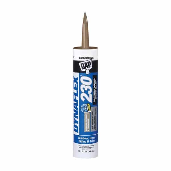 DAP Dynaflex 230 Dark Bronze Silicone Door, Trim and Window Sealant 10.1 oz
