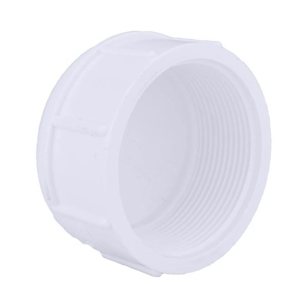 Charlotte Pipe Schedule 40 2 in. FPT X 2 in. D FPT PVC Cap 1 pk