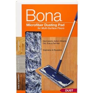 Bona Microplus 17 in. Flat Microfiber Dusting Pad 1 pk