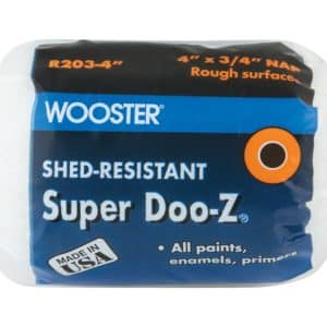 Wooster Super Doo-Z Fabric 4 in. W X 3/4 in. Regular Paint Roller Cover 1 pk