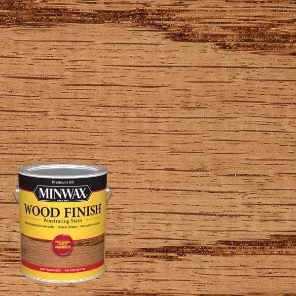 Minwax Wood Finish Semi-Transparent Red Chestnut Oil-Based Penetrating Stain 1 gal