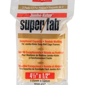 Wooster Super/Fab Fabric 4 1/2 in. W X 1/2 in. Mini Paint Roller Cover 2 pk