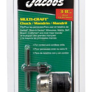 Jacobs 3/8 in. Drill Chuck 3/8 in. 3-Flat Shank 1 pc