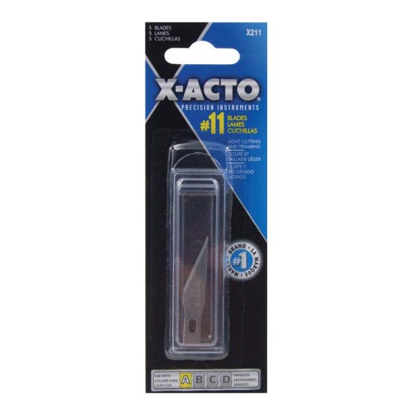 X-Acto Carbon Steel Light Duty #11 Replacement Blade 5 pk