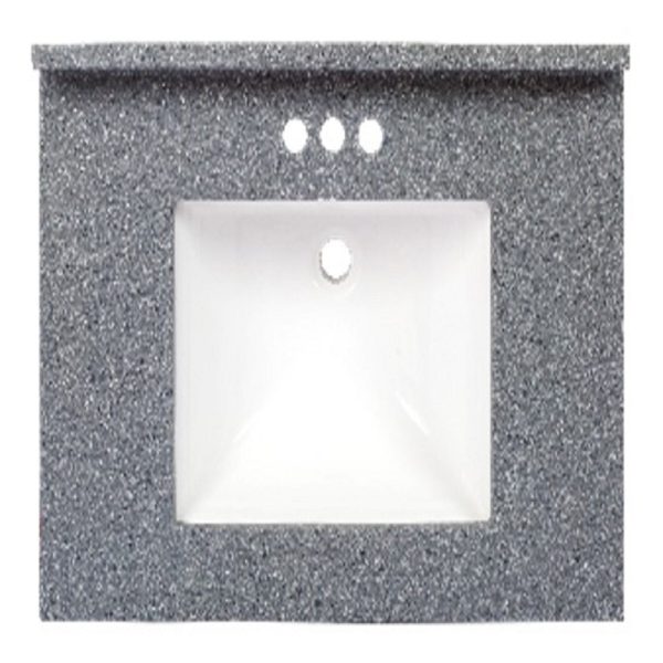 Arstar Charlotte Cultured Marble Vanity Top 31 in. W X 22 in. D Midnight Chrome
