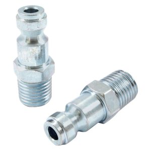 Forney Steel Plug 1/4 in. Male X 1/4 in. 2 pc
