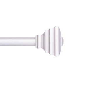 Kenney Nickel Silver Fast Fit Jayden Curtain Rod 42 in. L X 120 in. L