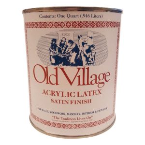 Old Village Satin Antique Pewter Water-Based Paint Exterior and Interior 1 qt