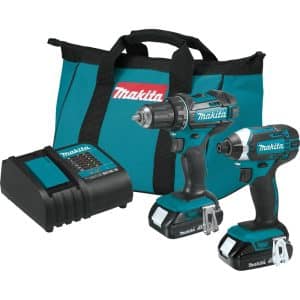 Makita LXT 18 V Cordless Brushed 2 Tool Combo Kit
