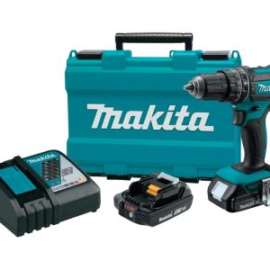 Makita 18 V 1/2 in. Brushed Cordless Compact Hammer Drill Kit (Battery & Charger)