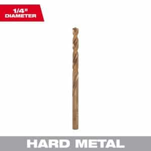 Milwaukee Red Helix 1/4 in. X 4.09 in. L Steel Thunderbolt Drill Bit 1 pc