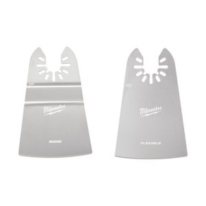 Milwaukee Open-Lok 3.41 in. L X 2.25 in. W Stainless Steel Flexible Scraper Blade 2 pc