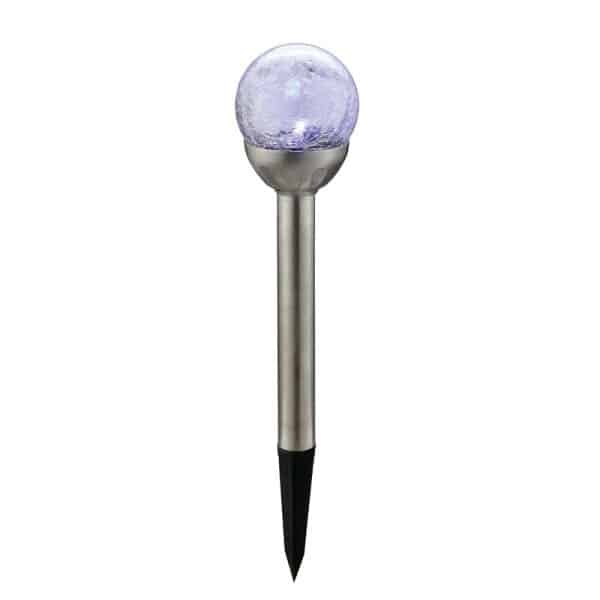 Living Accents Silver Solar Powered LED Pathway Light 1 pk