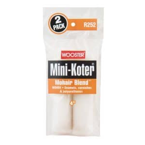 Wooster Mini-Koter Mohair Blend 4 in. W Mini Paint Roller Cover 2 pk