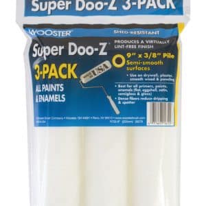 Wooster Super Doo-Z Fabric 9 in. W X 3/8 in. Paint Roller Cover 3 pk