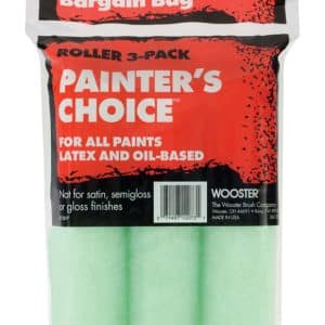 Wooster Painter's Choice Fabric 9 in. W X 3/8 in. Paint Roller Cover 3 pk