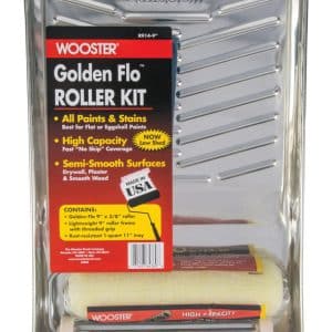 Wooster Golden Flo Cage Paint Roller Kit Threaded End