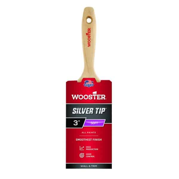 Wooster Silver Tip 3 in. Soft Flat Paint Brush