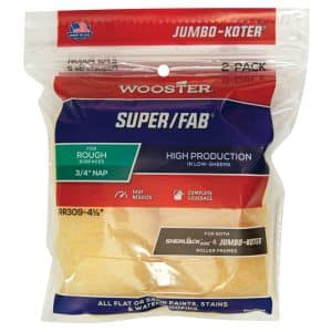 Wooster Super/Fab Knit 4-1/2 in. W X 3/4 in. Mini Paint Roller Cover 2 pk