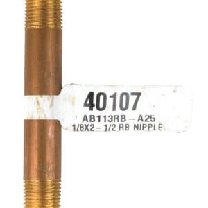 JMF Company 1/8 in. Male X 1/8 in. D Male Brass Nipple 2-1/2 in. L