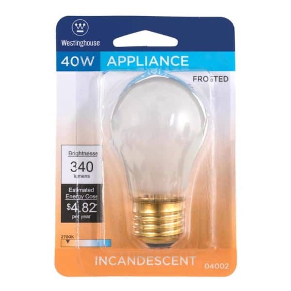 Westinghouse 40 W A15 Specialty Incandescent Bulb E26 (Medium) White 1 pk