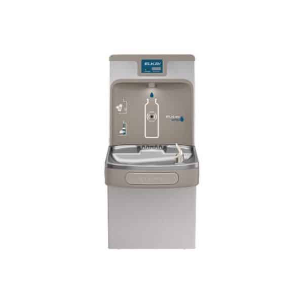 Elkay EZH2O 8 gal Gray Bottle Filling Station and Water Cooler Stainless Steel