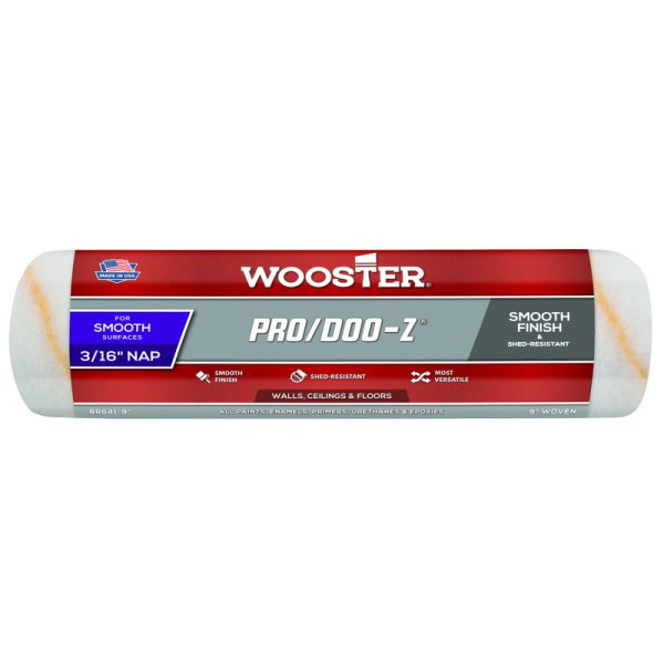 Wooster Pro/Doo-Z Woven Fabric 9 in. W X 3/16 in. Paint Roller Cover 1 pk