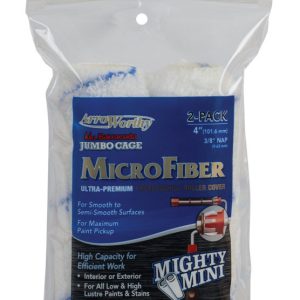 Arroworthy Microfiber 4 in. W X 3/8 in. Jumbo Paint Roller Cover 2 pk