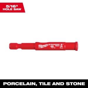 Milwaukee Diamond Plus 5/16 in. Diamond Grit Hole Saw 1 pc