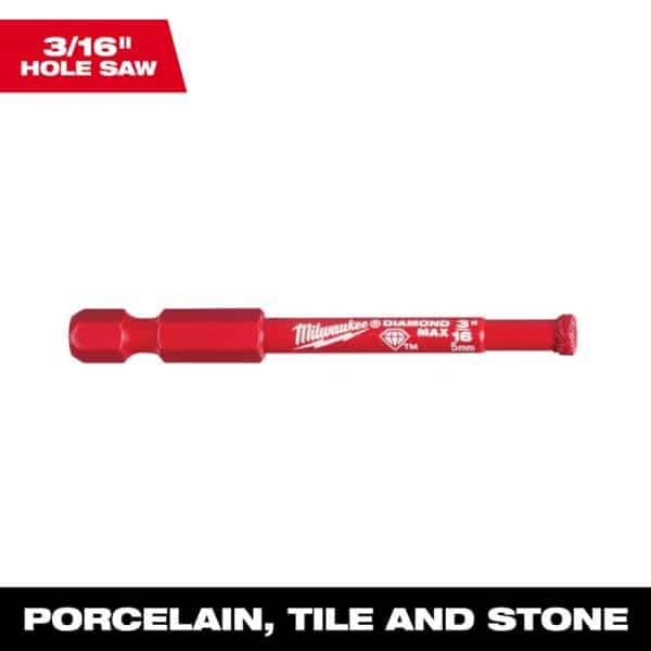 Milwaukee Diamond Plus 3/16 in. Diamond Grit Hole Saw 1 pc