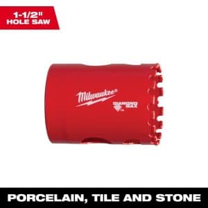 Milwaukee Diamond Plus 1-1/2 in. Diamond Grit Hole Saw 1 pc