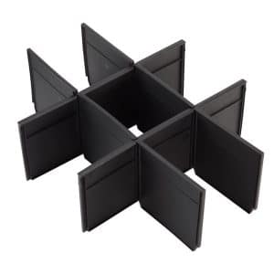 Milwaukee Packout 16.3 in. W X 5 in. H Drawer Dividers Plastic 9 compartments Black