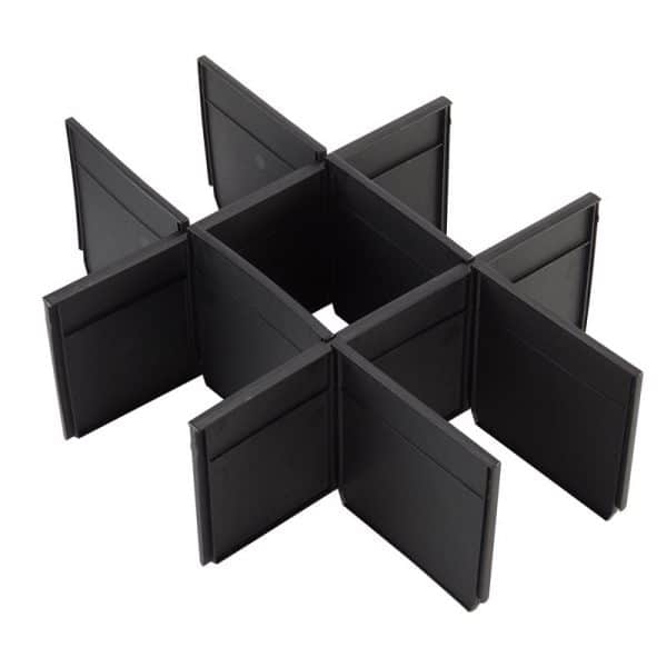 Milwaukee Packout 16.3 in. W X 5 in. H Drawer Dividers Plastic 9 compartments Black