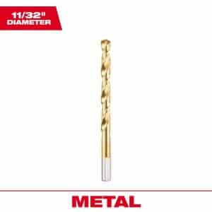 Milwaukee Thunderbolt 11/32 in. X 4-3/4 in. L High Speed Steel Drill Bit 1 pc