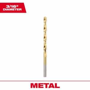 Milwaukee Thunderbolt 3/16 in. X 3-1/2 in. L High Speed Steel Drill Bit 1 pc