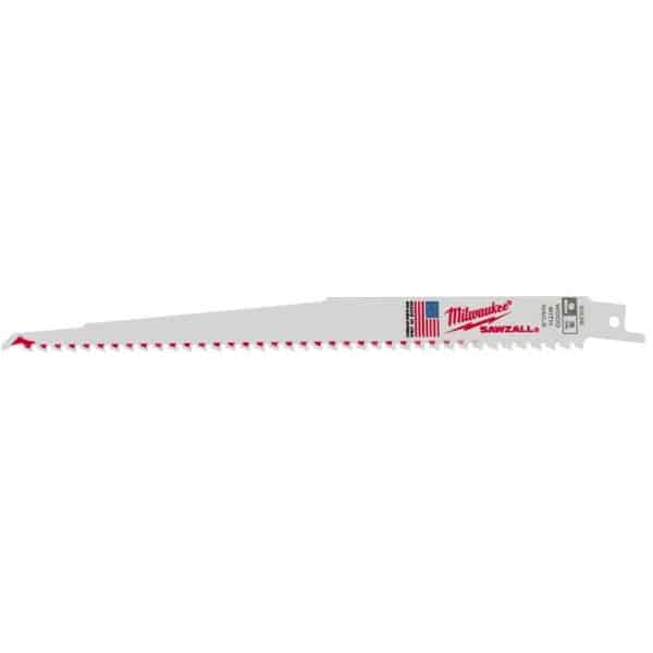 Milwaukee Sawzall 9 in. Bi-Metal Thin Kerf Reciprocating Saw Blade 5 TPI 1 pk