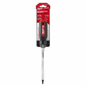 Milwaukee #3 X 6 in. L Square Cushion Grip Screwdriver 1 pc