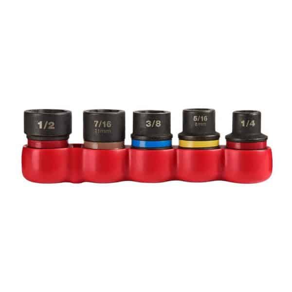 Milwaukee Shockwave 3/8 in. D Alloy Steel Impact Duty Extractor Set 1 in. 6 pc