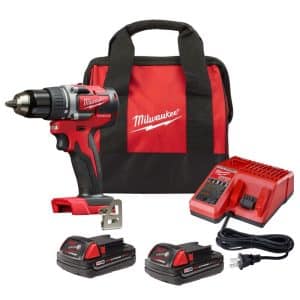 Milwaukee M18 18 V 1/2 in. Brushless Cordless Compact Drill Kit (Battery & Charger)