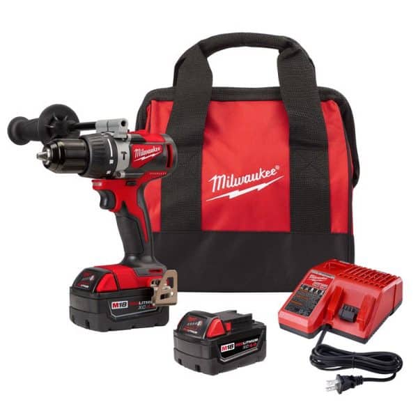 Milwaukee M18 18 V 1/2 in. Brushless Cordless Hammer Drill Kit (Battery & Charger)