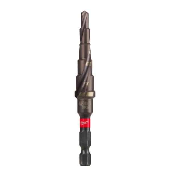 Milwaukee Shockwave 3/16 to 1/2 in. X 3.68 in. L High Speed Steel Impact Step Drill Bit 1 pc