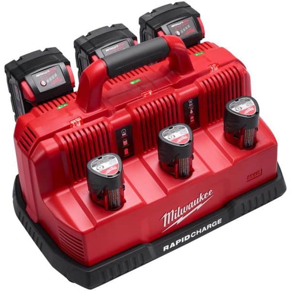 Milwaukee M18/M12 18 V Lithium-Ion 6-Port Rapid Charging Station 1 pc