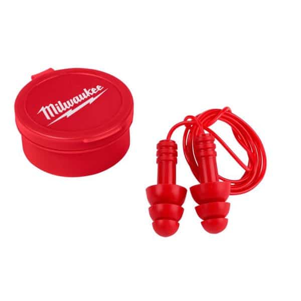 Milwaukee 26 dB Foam Earplugs Red 3 pk