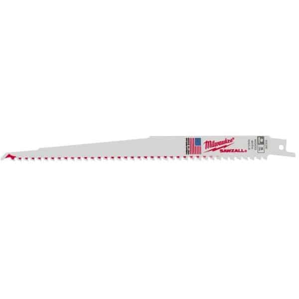 Milwaukee Sawzall 9 in. Bi-Metal Thin Kerf Reciprocating Saw Blade 5 TPI 5 pk